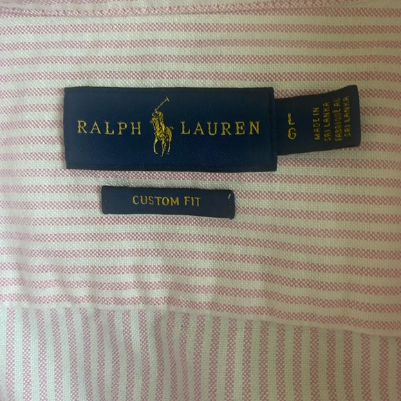 RALPH LAUREN Stripes Custom Fit Woman Shirt - Picture 4 of 8